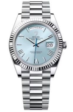 Rolex Day-Date 40 Ice Blue Platinum Oyster (228236)